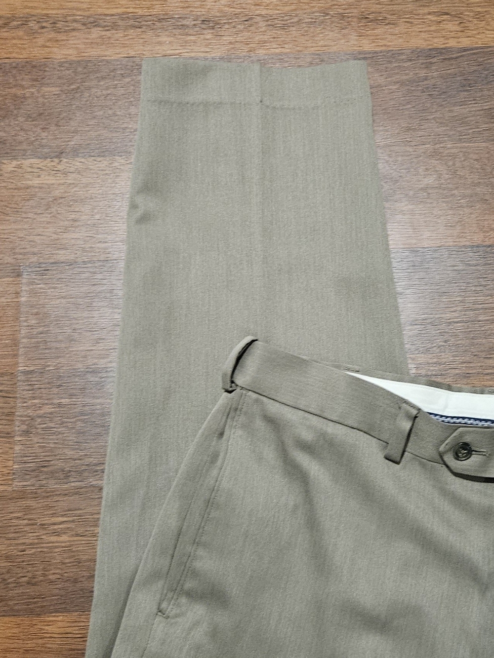 ROUNDTREE &YORKE mens easy-care dress pants SIZE 36x32 COLOR TAN CP30D - Picture 7 of 16